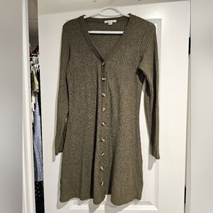 American Eagle Waffle Knit Sweater Dress